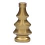 Árbol de Navidad decorativo en botella BORLA, cristal, dorado mate, 7,2 x 4,3 x 15 cm