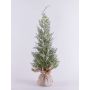Cedro artificial ANGARA en saco de yute, nevado, verde-blanco, 70cm