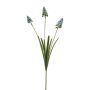 Rama decorativa de jacinto de uva ROPINA, azul verdoso, 55 cm