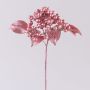Rama decorativa de saúco VIKTORINE con bayas, rosa metalizado dorado, 30 cm