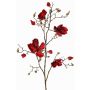 Rama artificial de magnolia aterciopelada JACKA, roja, 105cm
