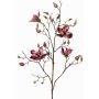 Rama de magnolia artificial de terciopelo JACKA, rosa palo, 105cm