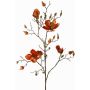 Rama de magnolia artificial de terciopelo JACKA, naranja, 105cm
