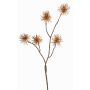 Rama artificial de hamamelis NUMBAT con flores, naranja, 70cm, Ø6cm