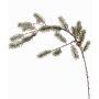 Rama decorativa de abeto ORVILOS con piñas, verde-blanco, 85cm