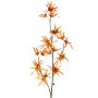 Rama artificial de hamamelis ORAFA con flores, naranja, 80 cm