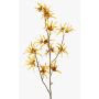 Rama artificial de hamamelis ORAFA con flores, amarilla, amarillo ocre, 80cm, Ø4-8cm