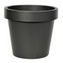 Macetero de plástico VOTHY, negro mate, 22 cm, Ø 25 cm