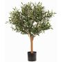 Olivo artificial ZISGÖ, frutos, tronco real, 85cm