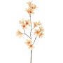 Rama de flor artificial trompeta de jazmín AURINA, melocotón, 90 cm