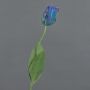 Flor artificial tulipán papagayo UAKARI, azul-verde, 65 cm, Ø 6 cm
