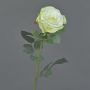 Rosa artificial HUSA, blanco-verde, 75 cm, Ø 10 cm