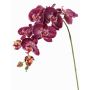 Rama decorativa de orquídea Phalaenopsis WESA, violeta oscuro-blanco, 100 cm