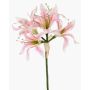 Flor artificial de amarilis de jardín KUSTANA, rosa crema, 70 cm, Ø 20 cm
