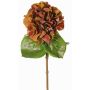 Hortensias artificiales CHIDORI, rojo-amarillo ocre, 60 cm, Ø 20 cm