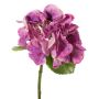 Hortensias artificiales CHIDORI, violeta-crema, 30 cm, Ø 13 cm