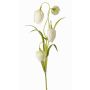 Flor de ajedrez artificial SANEM, blanca, 45cm, Ø3cm