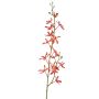 Rama de orquídea Cattleya artificial TRASSA, rojo-naranja, 80cm, Ø4-8cm