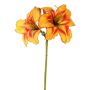 Flor artificial de azucena NEULIDA con flores, naranja-rojo, 65cm, Ø11cm