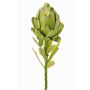 Flor de alcachofa de tela JENBALA, verde, 35cm, Ø7cm