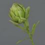 Flor de alcachofa de tela JENBALA, verde, 35 cm, Ø 6 cm