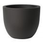 Maceta redonda ETRION de plástico, negra, 52cm, Ø64cm