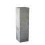Columna floral rectangular LUNAKA de cemento, gris, 29x29x60cm