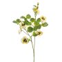 Rama decorativa de pensamientos EMOTI, amarillo-blanco, 85 cm