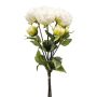 Ramo de peonías artificiales VATANA, crema-verde, 50 cm, Ø 18 cm