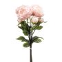 Ramo de peonías artificiales VATANA, rosa pálido, 50cm, Ø18cm