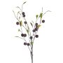 Rama de ciruela artificial JOSIANA con frutos, violeta oscuro, 105 cm