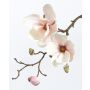Rama de magnolia artificial MALBINE, blanco-rosa, 50cm, Ø6-10cm