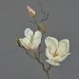 Rama de magnolia artificial MALBINE, blanco-rosa, 50cm, Ø6-10cm