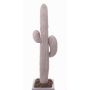 Cactus sintético LUCIEN, en vara de fijación, blanco, 80cm