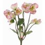 Rosa de Navidad artificial HALLA, rosa, vara fijación, 30cm, Ø7cm