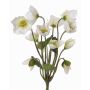 Rosa de Navidad artificial HALLA, vara fijación, blanco, 30cm, Ø7cm