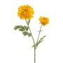 Flor decorativa ranúnculo LOLYN, amarillo, 65 cm