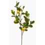 Rama artificial de limonero DUNKAN con frutos y flores, amarilla, 95 cm