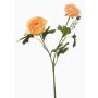 Rama decorativa ranúnculo rama de flores FLORANCE, melocotón, 45 cm