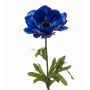 Flor artificial de anémona URASSAYA, azul oscuro, 45 cm