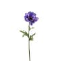 Flor artificial de anémona URASSAYA, azul-lila, 45 cm