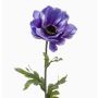 Flor artificial de anémona URASSAYA, azul-lila, 45 cm