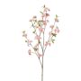 Rama artificial cerezo ornamental VERIANO con flores, melocotón, 120 cm