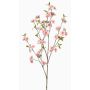 Rama artificial cerezo ornamental VERIANO con flores, melocotón, 120 cm
