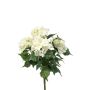 Hortensia artificial DORJA en varilla, blanco-verde, 40 cm
