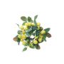 Corona artificial SILVANI de limones, amarilla, Ø25cm