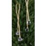 Bolas decorativas para el árbol de Navidad TAYLER con cordón, oro, 40cm, Ø3cm