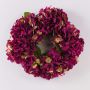 Corona de hortensias textiles MEJA, fucsia, Ø35cm