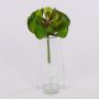 Aeonium artificial GERTRUDE en vara de fijación, verde-rojo, 13cm