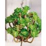 Sempervivum artificial GWENDOLYN en vara de fijación, verde, 14cm